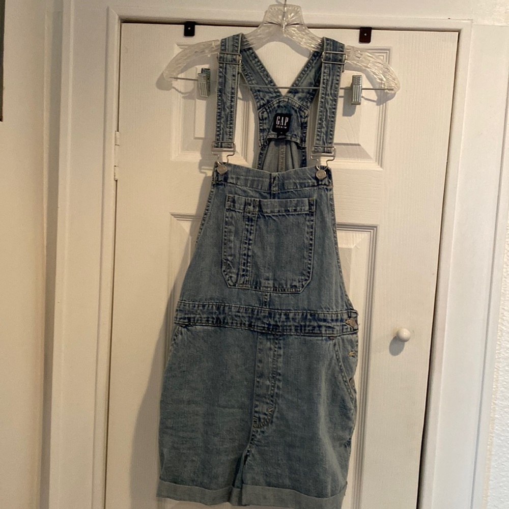 GAP short denim overalls